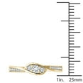 thumbnail image 4 of 1/5 Carat T.W. Diamond Bypass Three-Stone 10kt Yellow Gold Engagement Ring, 4 of 5