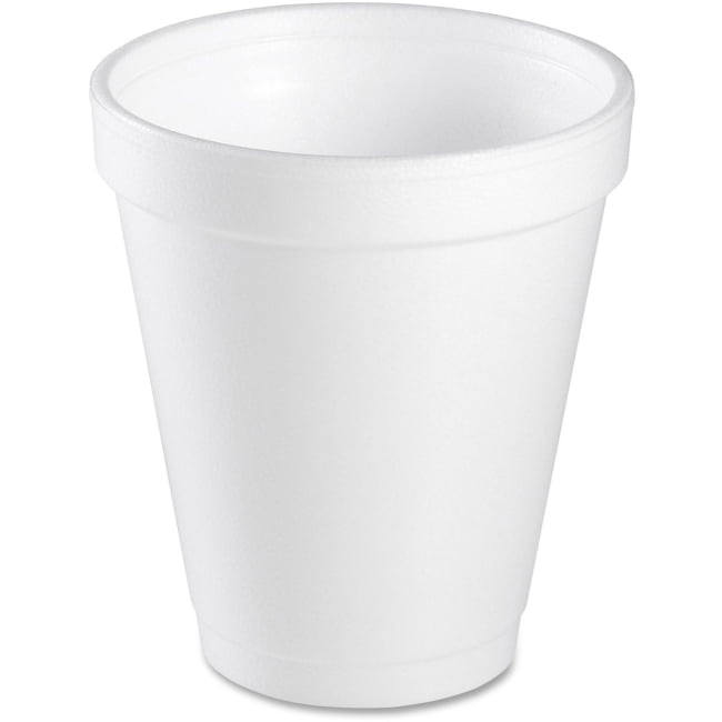 Dart Small Foam Cups - 6 fl oz - Round - 1000 / Case - White - Styrofoam - Coffee, Cappuccino, Tea, Hot Chocolate, Hot Cider, Juice, Soft Drink, Soda, Juice, Smoothie
