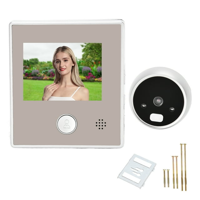 Timbre con vídeo inteligente, visor digital para puerta, pantalla LCD TFT de 2,8 pulgadas, visión nocturna por infrarrojos, gran angular de 135° para el hogar.