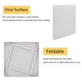 thumbnail image 4 of VECELO Folding Square Table, Portable Card and Game Activity Table for Indoor or Outdoor, Gray, 4 of 8