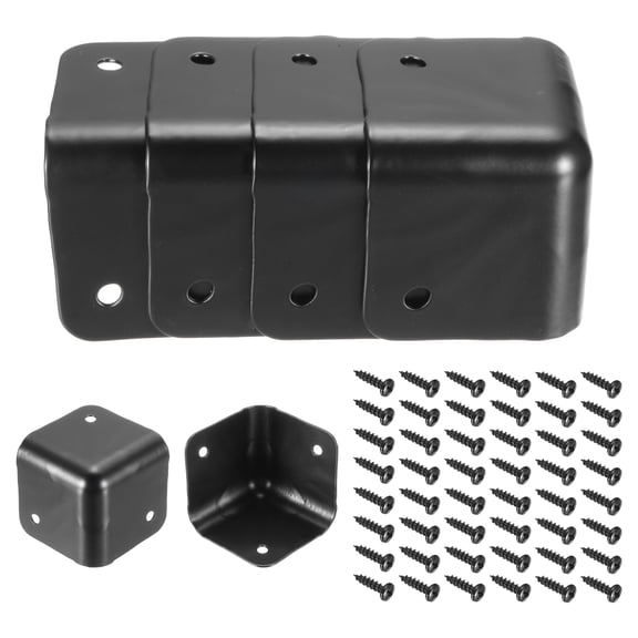 16 Pcs Speaker Cabinet Corners Protector 60x60x48mm Metal Stackable Guard Wrap Angle Case Edge Box Protection with 48 Pcs Screw