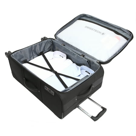 SwissTech 28u0022 Urban Trek Softside Checked Luggage, Black (Walmart Exclusive)