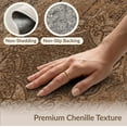 thumbnail image 6 of ODIKA 3'x5' Washable Throw Rug Stain Resistant, Low Profile, Non-Slip Grain Vintage Farmhouse Border Circle Distressed Plank Cowboy Flowing Dynamic for Entryway, Kitchen, Mudroom, 6 of 7
