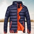 thumbnail image 2 of Men Winter Jackets Lightweight Warm Down Jacket Full Zip Puffer Bubble Jacket Quilted Insulated Puffy Coat Outwear, 2 of 7