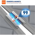 thumbnail image 6 of Neighborly Nook Magnetic Thermal Insulated Door Curtain Fits Door Size 38" x 82", Oxford Cloth Strong Magnets Winter Entrance Cover, Thicken Cotton Doorway Blanket for Patio Entrance, Gray, 6 of 9