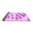 thumbnail image 2 of Ahgly Company Indoor Square Abstract Purple Modern Area Rugs, 3' Square, 2 of 4
