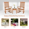 thumbnail image 3 of Canddidliike 3 Piece Rocking Bistro Set, Outdoor Furniture with Rocker Chairs and Coffee Table Set of 3, Balcony, Porch Furniture for Small Space, 3 of 6