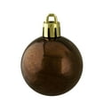 thumbnail image 4 of Northlight 96ct Shatterproof 4-Finish Christmas Ball Ornament Set 1.5" - Brown, 4 of 7