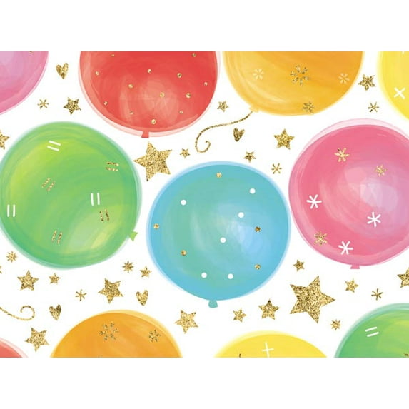 Pack of 1, Air Bhb Wrapping Paper 24" x 417', Half Ream Roll for Holiday, Party, and Events Celebration, Made in USA