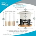 thumbnail image 3 of Juego de ollas para fondue de hierro fundido BIRDROCK HOME | 8 tenedores para fondue, quemador de seguridad cromado | Chocolate, queso, derretido, calentador de salsas, minifuente, fresas cubiertas |, 3 of 5