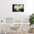 thumbnail image 3 of Stupell Industries Traditional Large Moody White Floral Black Framed Giclee Art, 18 x 12, by Petals Prints Design, 3 of 8
