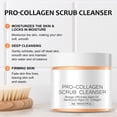 thumbnail image 3 of Exfoliante corporal, exfoliante corporal, limpiador exfoliante con colágeno pro, hidratante, fijador de la humedad, reafirmante, limpieza facial, exfoliación y peeling, exfoliante facial 3 en 1 con co, 3 of 5
