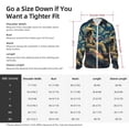 thumbnail image 5 of Gaeub Astronaut Starry Night Men's and Women's UPF 50+ Long-Sleeved Sun Protection Clothing, Fishing Shirt Long Sleeve Zip-3X-Large, 5 of 7