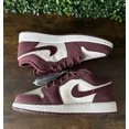 thumbnail image 4 of Ni - ke Ni - ke Air Jordan 1 Low Phantom Night Maroon 6Y Women Size 7.5 553560-068 Shoes, 4 of 5