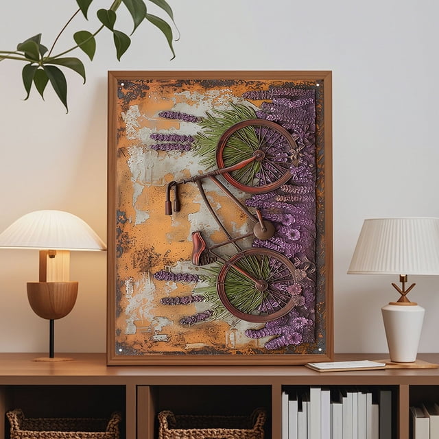 Metal Sheet Wall Art | Multicolor Iron Wrought Iron Decor | Waterproof Sunproof Rust-Resistant Retro Style | Easy Tool-Free Installation | Home Office Bedroom Wall Hanging