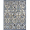 thumbnail image 2 of Nourison Home Allur All-over design Light Blue 7'10" x 9'10" Area Rug, Easy Cleaning, Non Shedding, Bed Room, Living Room, Dining Room, Kitchen (8x10), 2 of 8