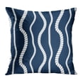 thumbnail image 1 of BOSDECO Abstract Rope Simple Minimal Ropes Endless Usable and Black Boat Cable Carpet Cord Pillowcase Pillow Cover Cushion Case 18x18 inch, 1 of 1