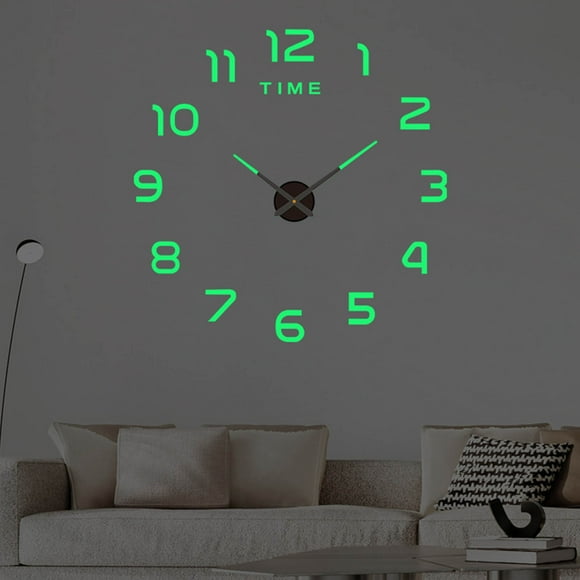 Sentmoon Up to 90% Off Frameless Large DIY Wall Mute Clock Frameless Mirror Wall Clock For Living Room Home Office Decoration Stickers 60CM Deals of the Day Clearance Prime