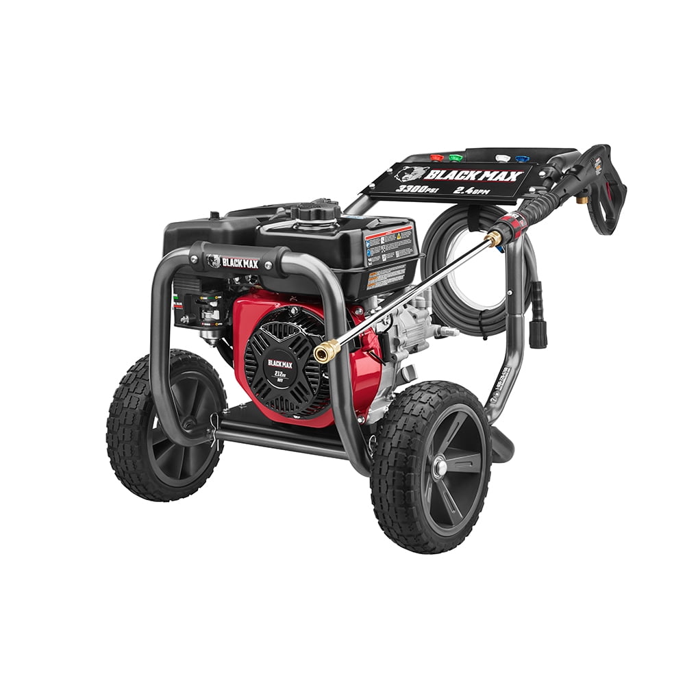 Black Max 3300 PSI Gas Pressure Washer, 212cc OHV Engine