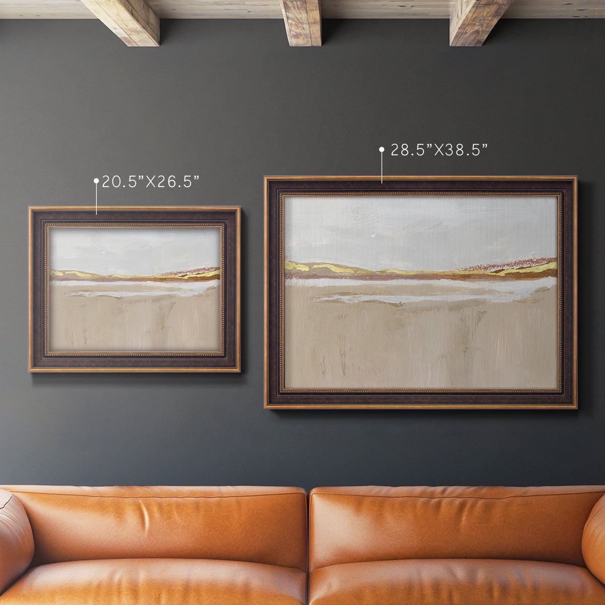Gilded Expanse I Premium Framed Canvas- Ready to Hang