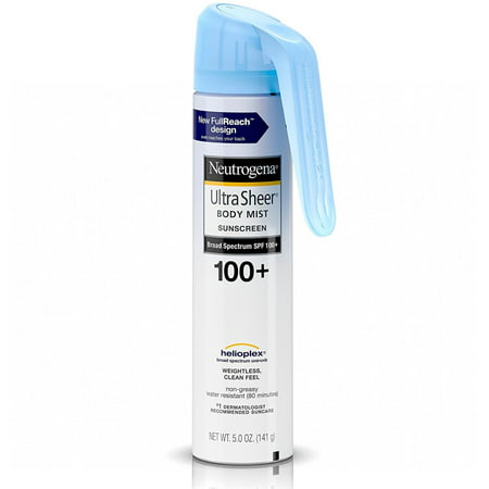 6 Pack - Neutrogena Ultra Sheer Body Mist Full Reach Sunscreen Spray Broad Spectrum SPF 100+ 5