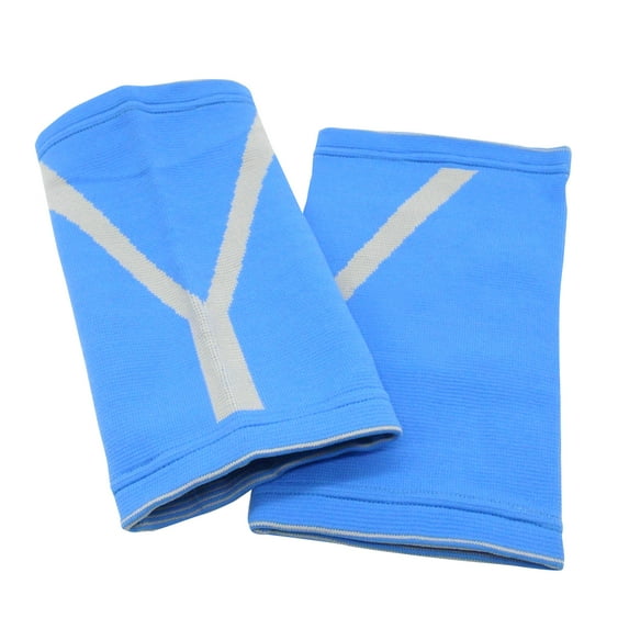 TrendBox Compression Sleeves Help Calf Shin Splints Support Wrap Leg Design Brace Breathable For Injury Sports Outdoor Activities - 1 Pair Sky Blue
