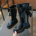 Toddler Girl Boots Children High Autumn Winter Zipper High Pearl Bow