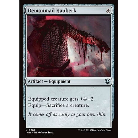 MtG Innistrad Remastered Uncommon Demonmail Hauberk #261