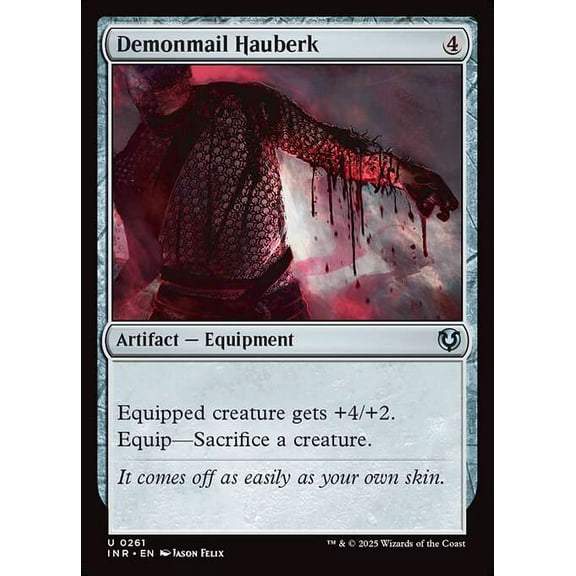 MtG Innistrad Remastered Uncommon Demonmail Hauberk #261