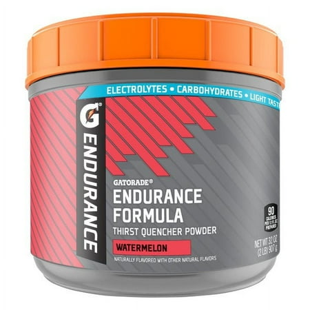 Gatorade Endurance Formula Watermelon Thirst Quencher Powder 32 Ounce Plastic Tub