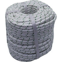 3/8 Inch x 200 Feet Double Braid Polyester Rope 4800 Lbs Great Breaking Strength Pulling Rope for Planting Trees Camping Swings