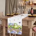 thumbnail image 2 of Table Runners 72 Inches Long Dress Scarves, Blue Purple Floral Farmhouse Kitchen Table Runner, Coffee Tablerunners, Spring Country Hydrangea Flower Truck 16x72 Inch, 2 of 9