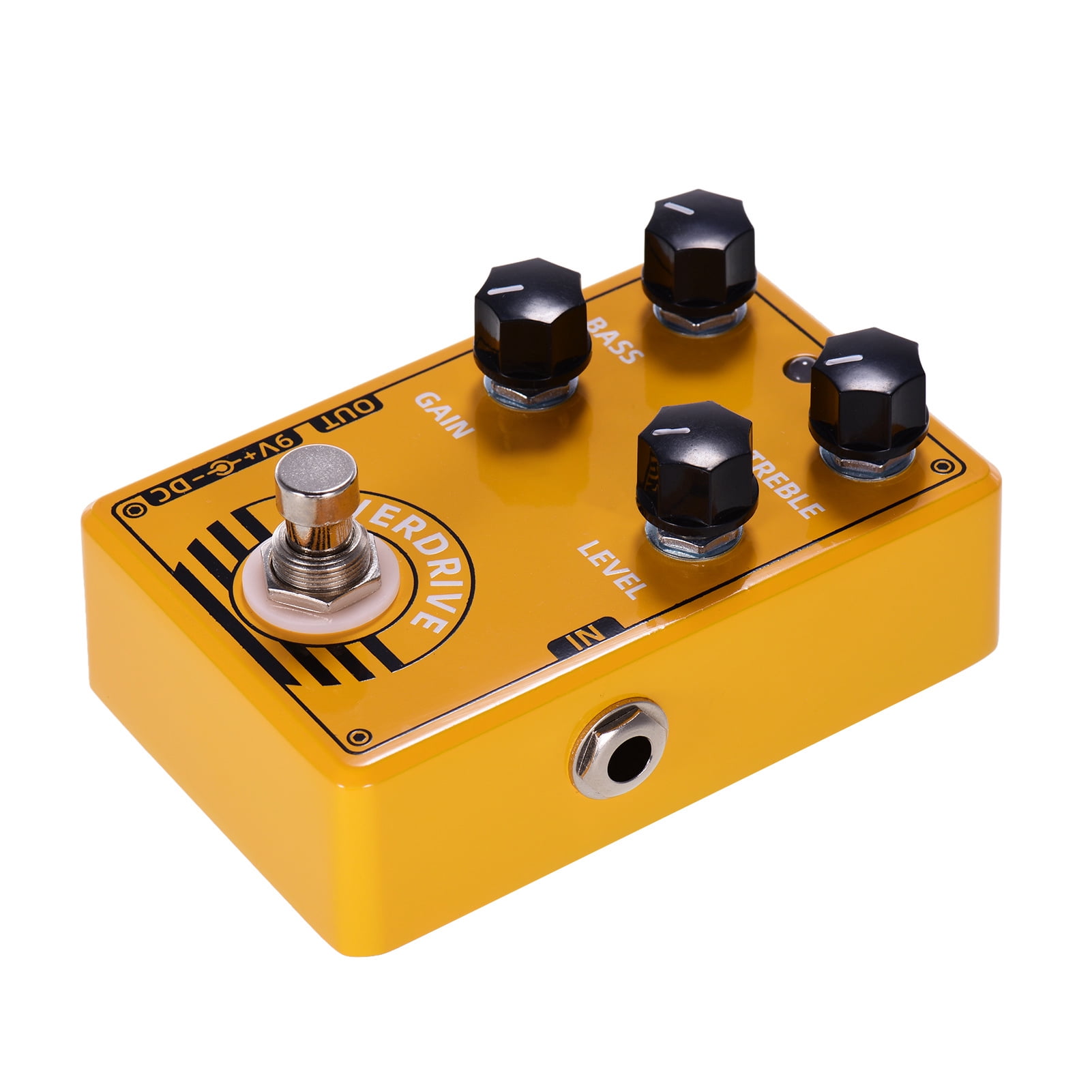 Elowen Effect Pedal Effect D-8 Overdrive Guitar Effect Pedal with Bass Treble Gain Level Controls and True Bypass Design for Electric Guitar