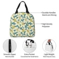 thumbnail image 3 of Yiaed Lilies Flowers Print Insulated Lunch Bag Reusable Cute Tote Lunch Box, Leakproof Cooler Lunch Bags for Work Office Travel School Picnic, 3 of 5