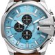 thumbnail image 4 of Reloj cronógrafo Diesel Mega Chief para hombre, color plateado y azul DZ4657, 4 of 7