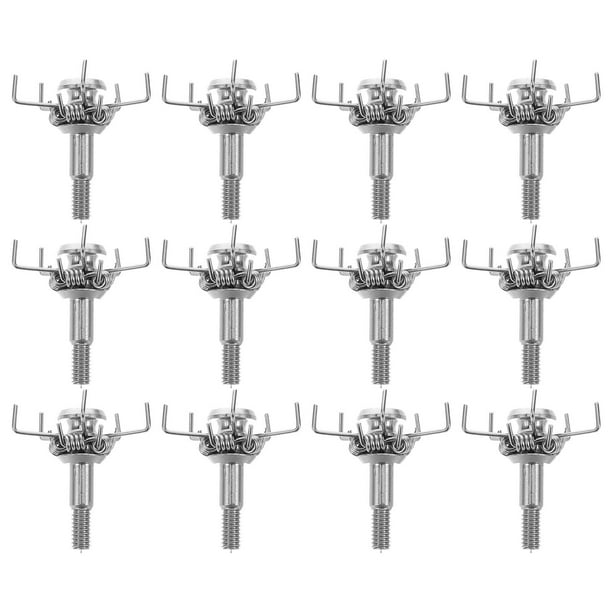 12 puntas de flecha para tiro con arco al aire libre, ideales para la caza menor con arcos compuestos y práctica de tiro al blanco.