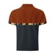 thumbnail image 4 of Blusa y camisa de manga corta con cuello vuelto para hombre, blusa de manga larga con solapa y botones estampados, blusa de poliéster para hombre, 4 of 5