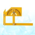 thumbnail image 3 of MasteelfCA ABS Foldable Multi Angle Ruler Template Tool 4 Folding Flexible Measuring Instrument Tile Measuring Indoor Outdoor Tool Ruler (Yellow), 3 of 4