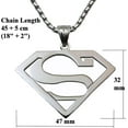 thumbnail image 3 of HAHDAXIA Stainless Steel Superhero Superman Pendant Necklace, 3 of 5