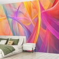 thumbnail image 2 of Peel and Stick Wallpaper Canvas Eclectic Design Playful Creativity Abstract Painting Modern Art Wall Mural Decor Self Adhesive and Removable 69in x 98in, 2 of 6