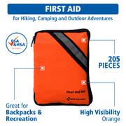 First Aid Only Outdoor Kit for Hiking and Camping, 205 Piece Kit