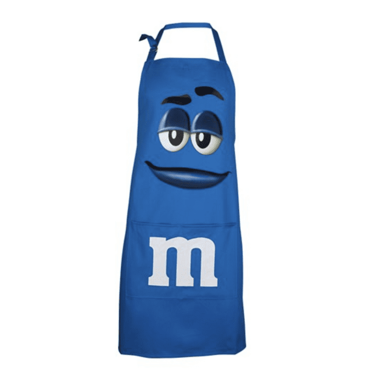 M&M's World Blue Character Apron and Chef Hat Set for Adult New