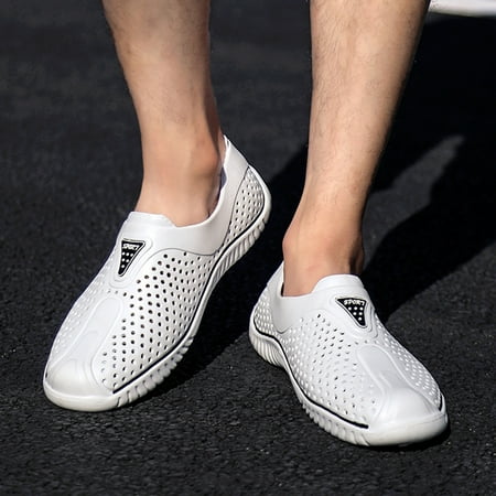 

Men s Fashion Casual Hollow Out Breathable Slip On Sport Outdoor Beach Shoes