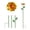 C, variant on flower Bird Feeder, Bird Baths for Outdoors Glass Bird Bath Bowl, Small Stick into Ground Cute Tray Feeders with Metal Stake for Garden, Yard and Lawn Decor - Type B