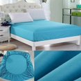 thumbnail image 2 of Fitted Sheet for 25 cm Deep Mattress - Single, Double, King and Super King Size, Blue, 180 x 200cm, 2 of 3