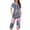 Gray#1, variant on Tnhcen 2 Piece Summer Capri Women's Pajama Set Ladies Short Sleeve Shirt Capri Pants Pjs Sets Home Clothes S-3XL