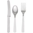 thumbnail image 5 of Amscan Premium Assorted Party Cutlery, 24 piece, Silver, 5 of 5
