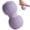 Purple, variant on Peanut Massage Ball Double Lacrosse Ball Deep Tissue Muscle Recovery Roller Purple/Gray