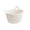 White, variant on Cotton Rope Woven Storage Basket with Cat Ear Handles, Cute Desktop Organizer, Easter Basket, Decorative Bin for Keys, Cosmetics and Small Sundries, Soft Home Storage for Vanity, White, 7.8*5.5in