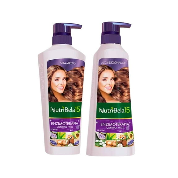 Nutribela 10 Enzimoterapia Shampoo 400mL   Acondicionador 400mL (2 Pack)